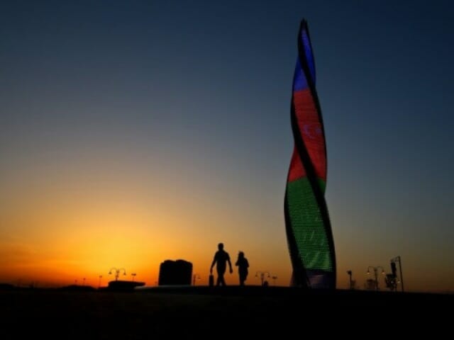 Azerbaijan’s Flame Sculpture