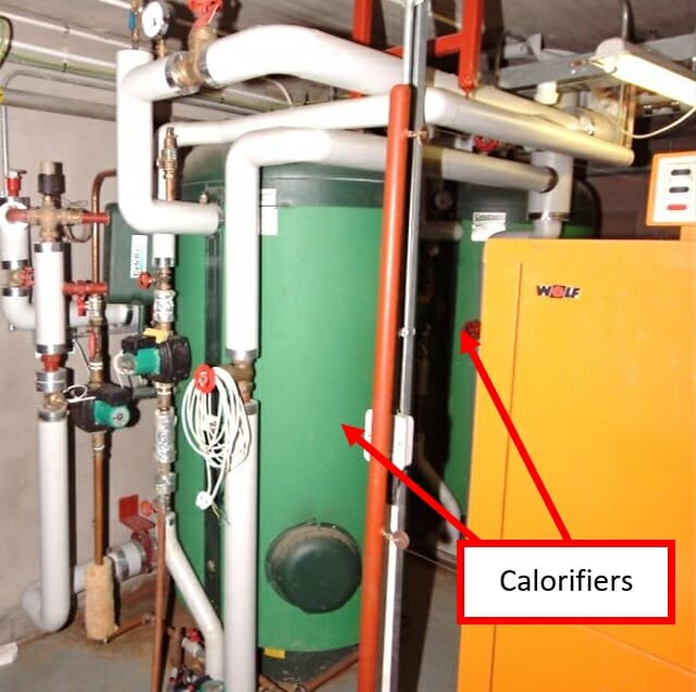 The calorifiers installed on the domestic hot water system