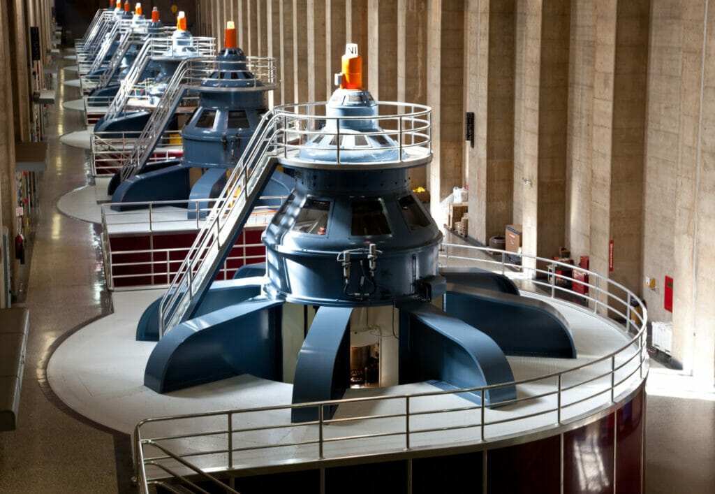 Generators at a hydro power station