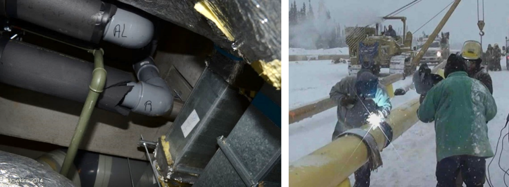Welding in extreme conditions - failure of plastic welded pipes
