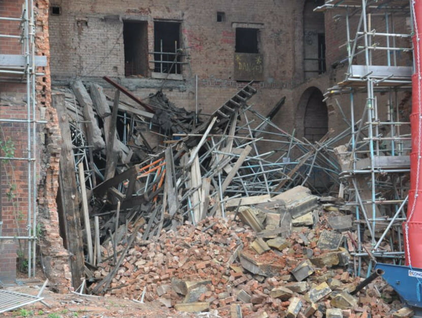 PARTIAL COLLAPSE OF A HOSPITAL BUILDING