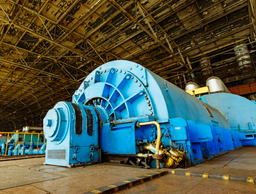 The Power Generation Game - Interior of Turbine generator in a big power plant.
