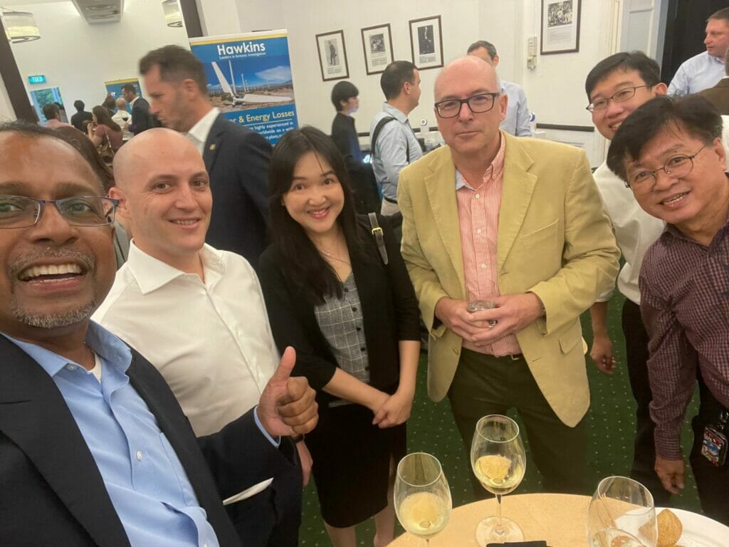 Selfie at Hawkins's Singapore Client Reception