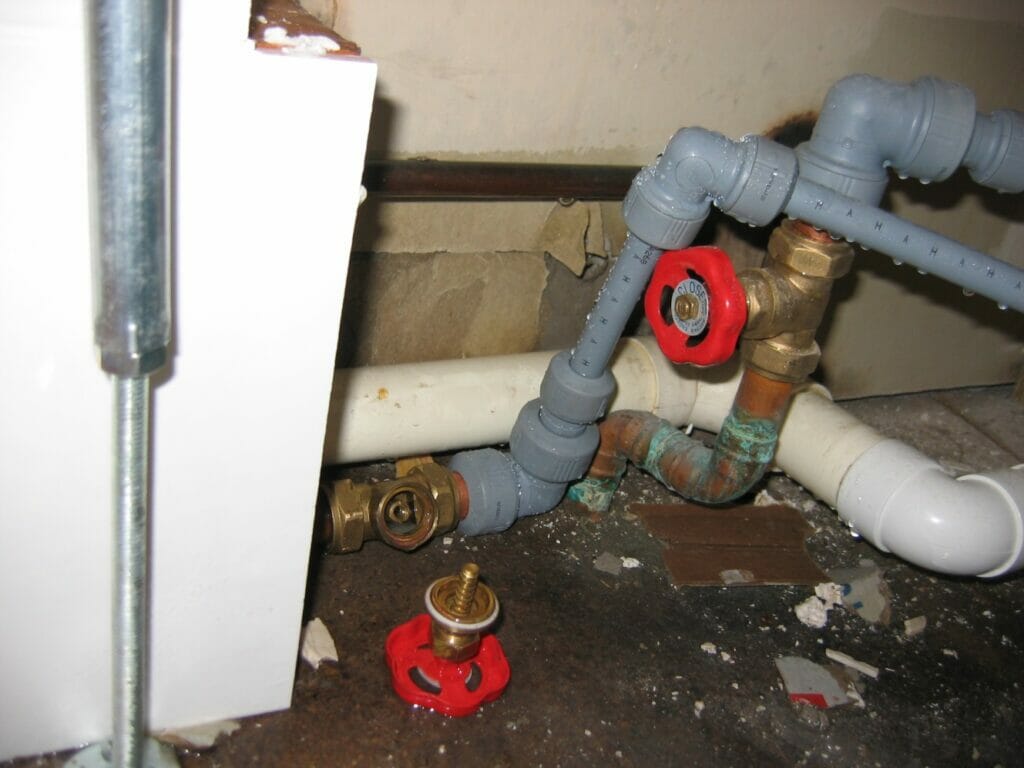 brass plumbing valve that failed due to stress corrosion cracking