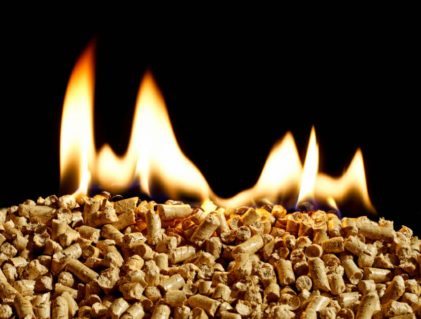 Biomass Burning Wood Chip