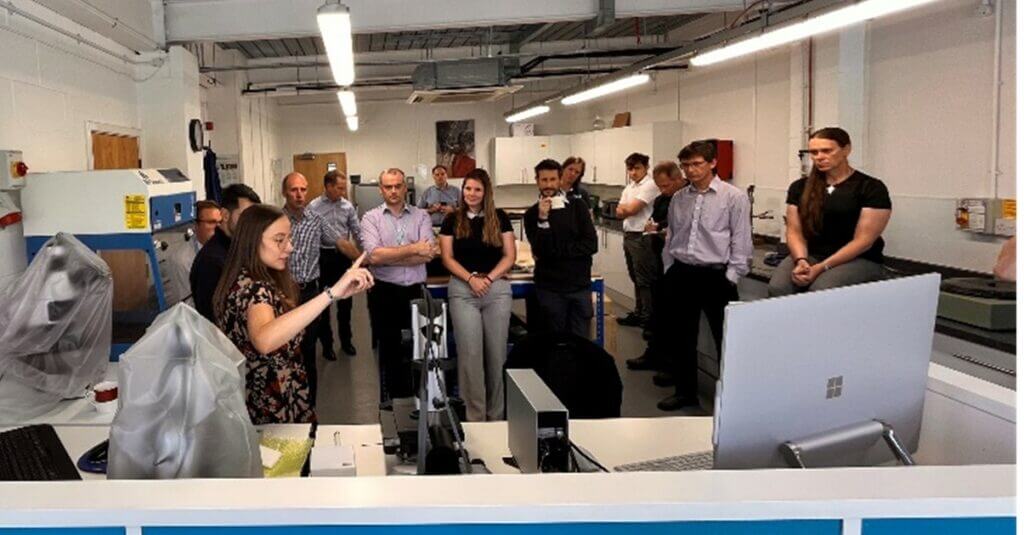 Demonstration of the new microscope - Reigate office