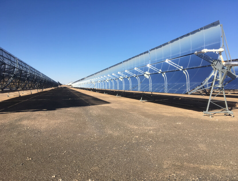 Solar panels being used to generate energy