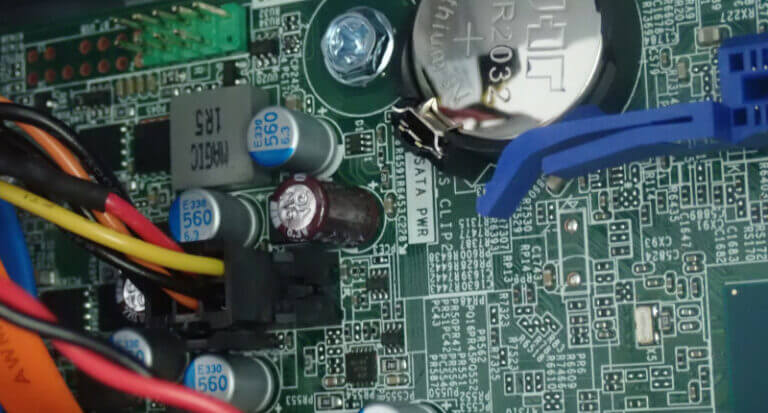 Electrical components on a circuit board