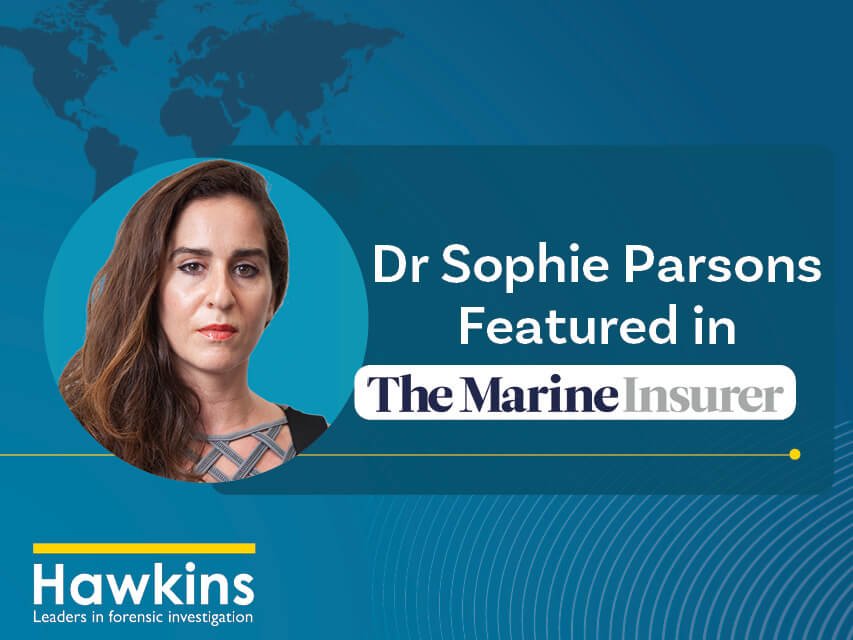Sophie Parsons featured in The Marine Insurer