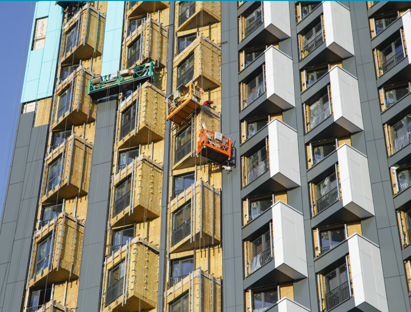 large modern building under construction