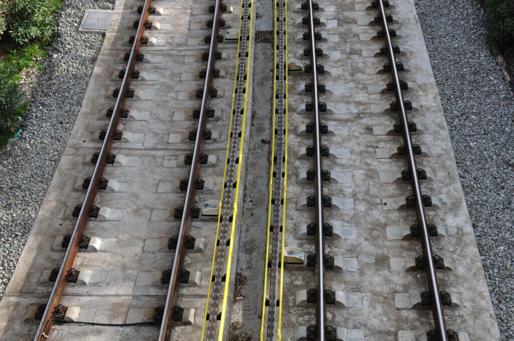 railway tracks background