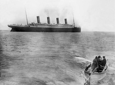 The Last picture of the TItanic leaving Queenstown (Cobh), Ireland on her maiden voyage to New York, April 12, 1912.Fr Browne SJ Collection—UIG/The Bridgeman Art Library