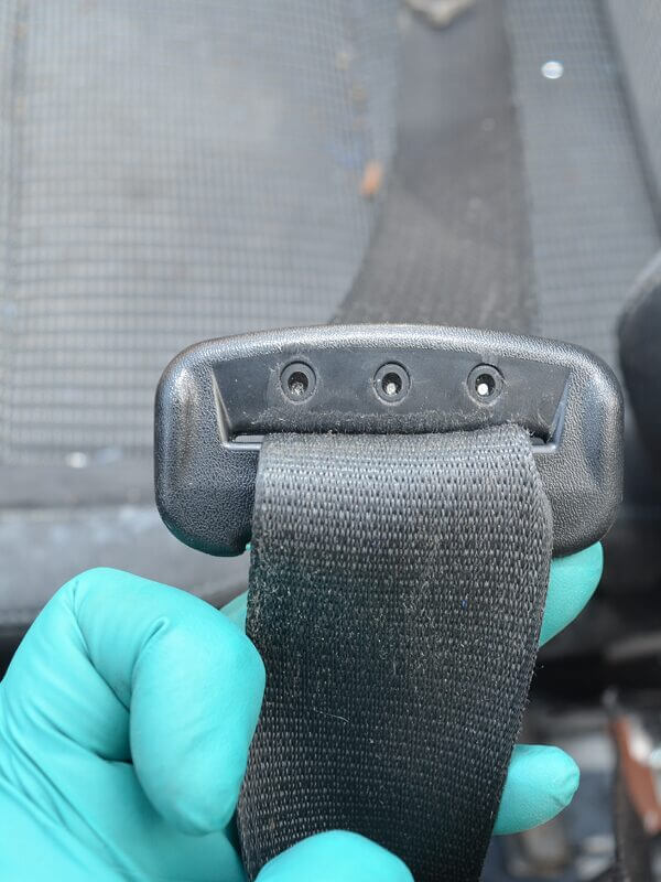 Tension marks, showing the direction and magnitude of the forces exerted during the crash.