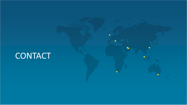 contact hero image: Our services map image with all locations including Australia, South Africa, Italy and Abu dhabi