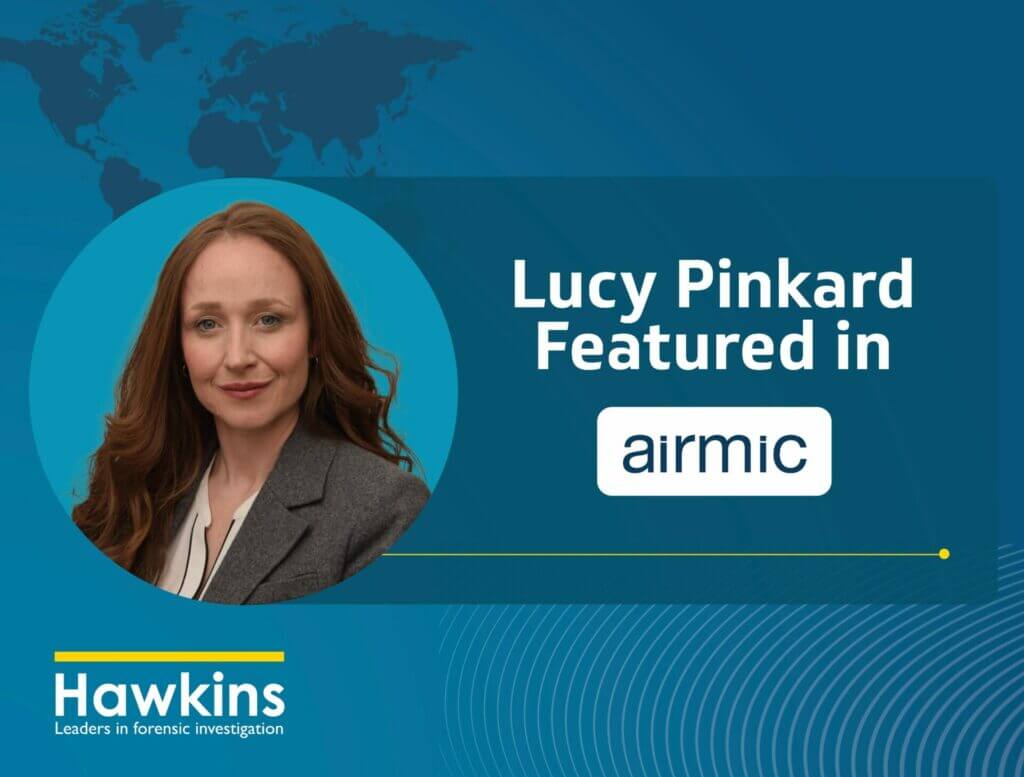 Lucy Pinkard featured in airmic
