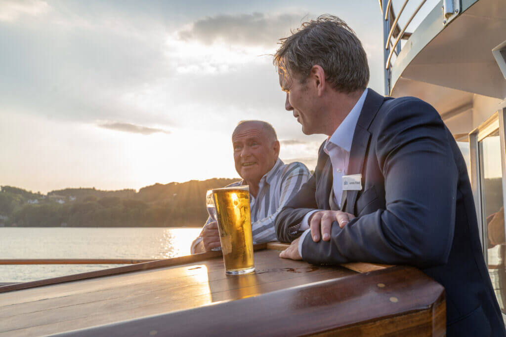 ALA Networking at a boat party