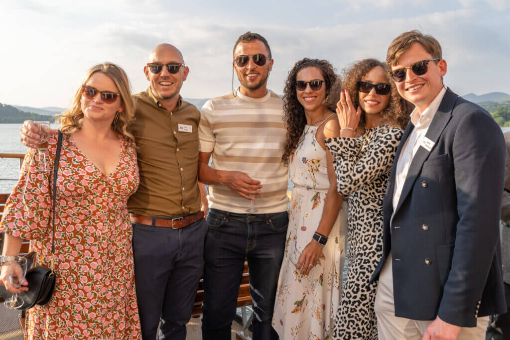 ALA team onboard a cruise boat party