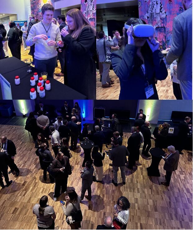 Hawkins Spring drinks reception networking and exhibits