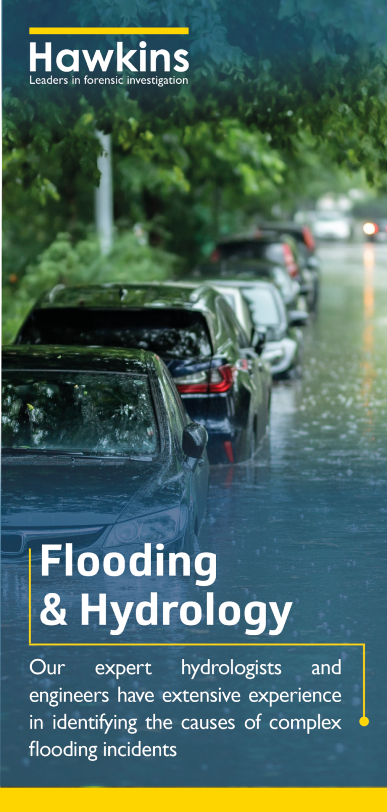 Hawkins Flooding & Hydrology Brochure Front Cover - July 2026